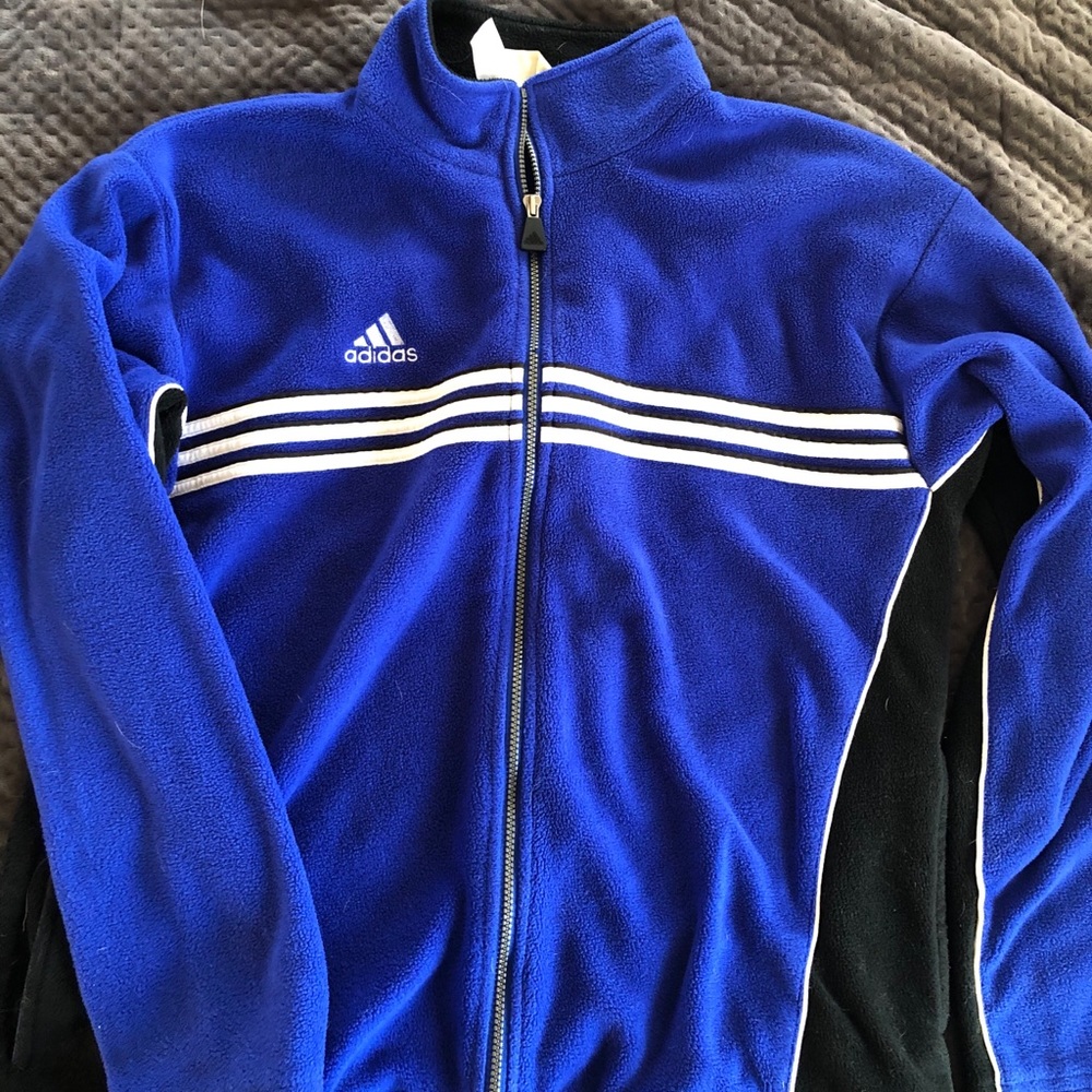 Adidas Vintage Fleece Full ZIP Soccer Jacket